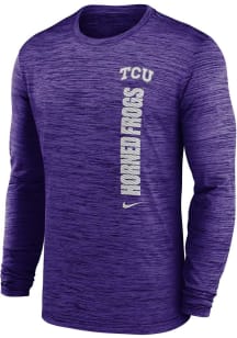 Nike TCU Horned Frogs Purple Team Issue Velocity Long Sleeve T-Shirt