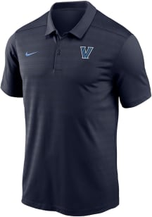 Nike Villanova Wildcats Mens Navy Blue DriFIT Victory Stripe Short Sleeve Polo