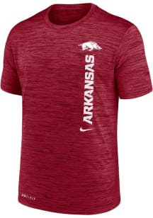 Nike Arkansas Razorbacks Crimson Team Issue Velocity Short Sleeve T Shirt