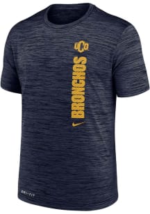 Nike Central Oklahoma Bronchos Navy Blue Team Issue Velocity Short Sleeve T Shirt