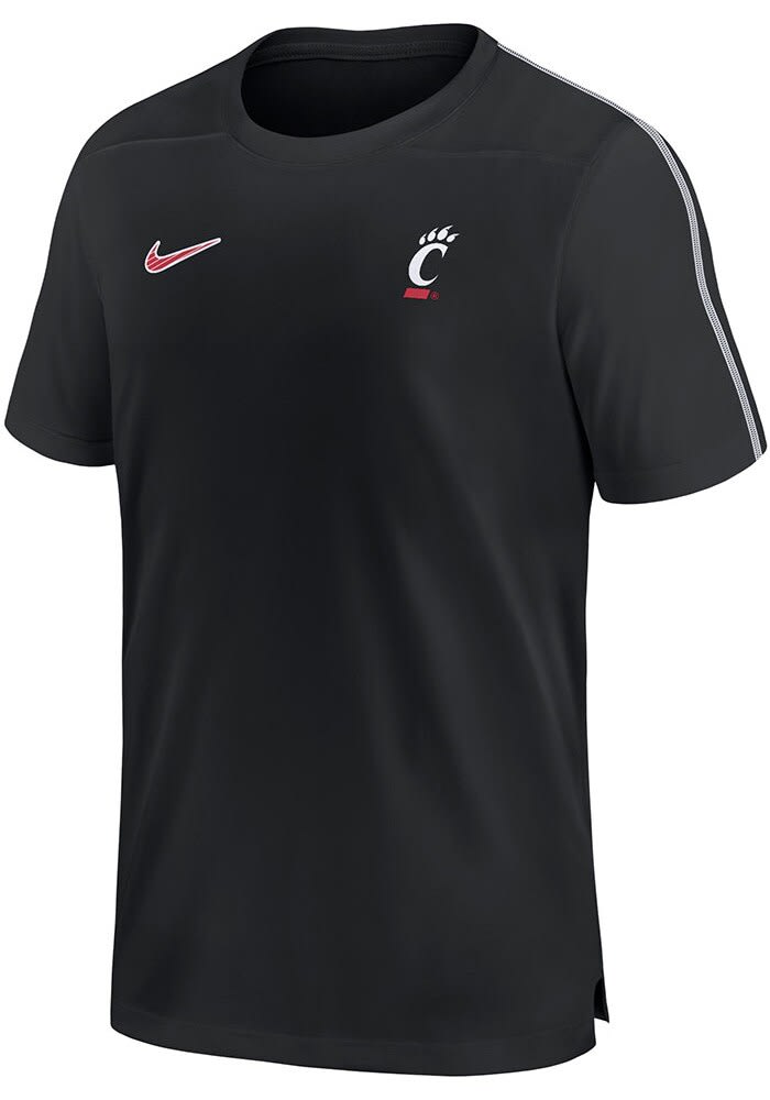 Nike Cincinnati Bearcats Black DriFIT Coach UV Short Sleeve T Shirt