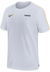 Nike Missouri Tigers White DriFIT Coach UV Short Sleeve T Shirt