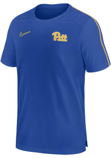 Nike Pitt Panthers Blue DriFIT Coach UV Short Sleeve T Shirt