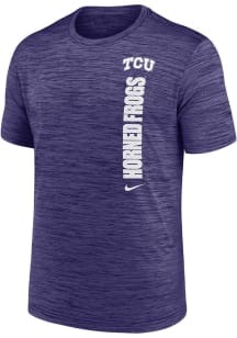 Nike TCU Horned Frogs Purple Team Issue Velocity Short Sleeve T Shirt