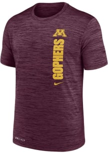 Minnesota Golden Gophers Maroon Nike Team Issue Velocity Short Sleeve T Shirt