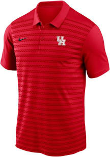 Nike Houston Cougars Mens Red DriFIT Victory Stripe Short Sleeve Polo