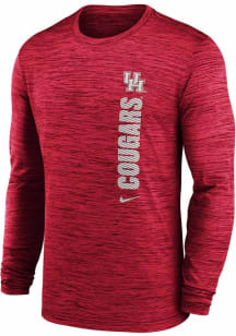 Nike Houston Cougars Red Team Issue Velocity Long Sleeve T-Shirt