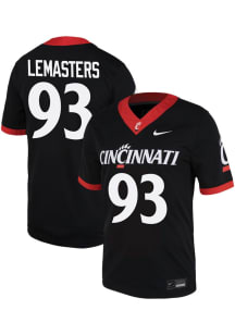 Max Lemasters  Nike Cincinnati Bearcats Black Game Name And Number Football Jersey