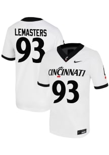 Max Lemasters  Nike Cincinnati Bearcats White Game Name And Number Football Jersey