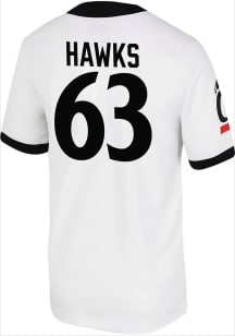 Nathan Hawks  Nike Cincinnati Bearcats White Game Name And Number Football Jersey