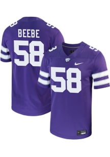 Camden Beebe  Nike K-State Wildcats Purple Game Name And Number Football Jersey