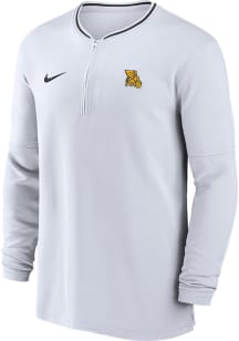 Nike Missouri Western Griffons Mens White Sideline DriFIT Half Zip Gameday Long Sleeve Qtr Zip P..