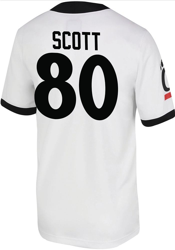 Chris Scott Nike Cincinnati Bearcats White Game Name And Number Football Jersey