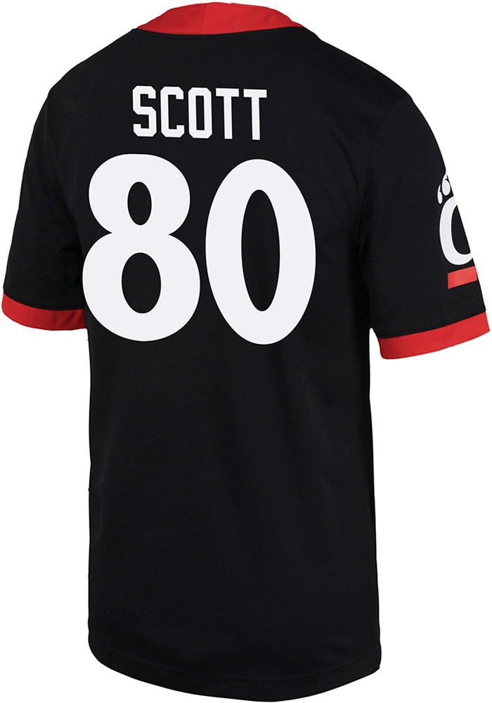 Chris Scott Nike Cincinnati Bearcats Black Game Name And Number Football Jersey
