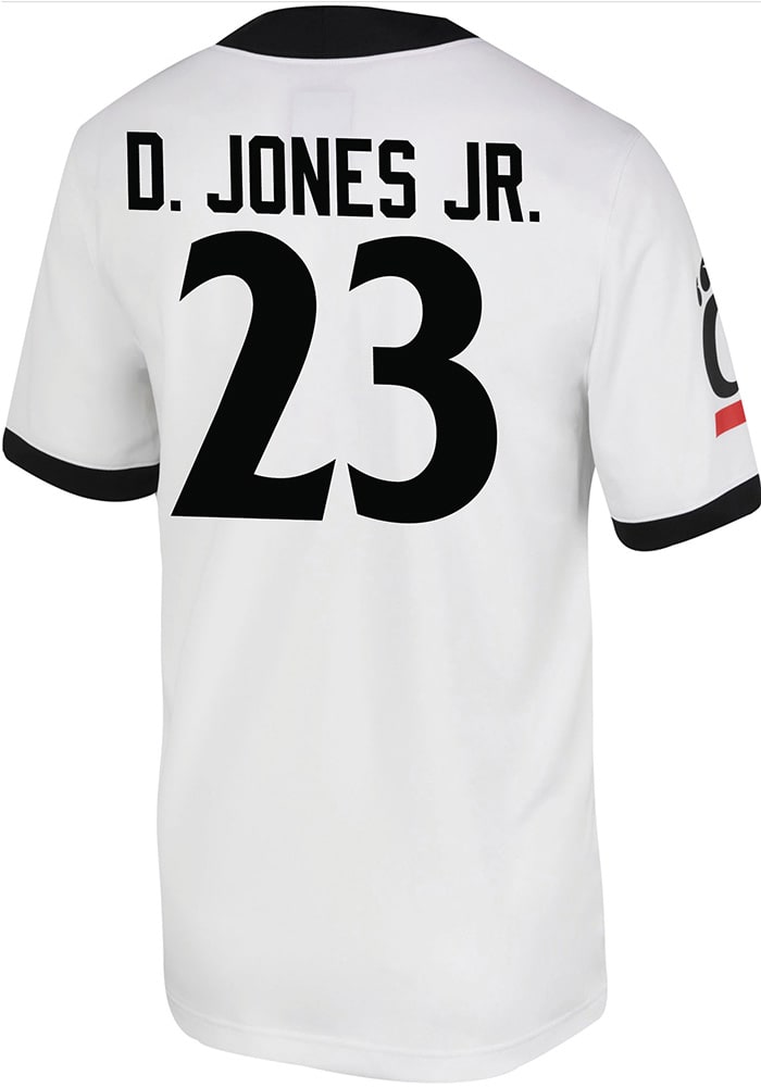 Daved Jones Jr. Nike Cincinnati Bearcats White Game Name And Number Football Jersey