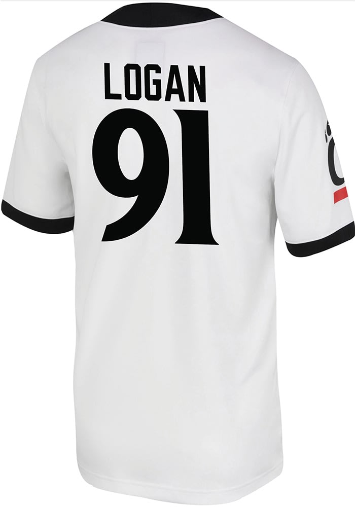 Drew Logan Nike Cincinnati Bearcats Game Name And Number Football Jersey