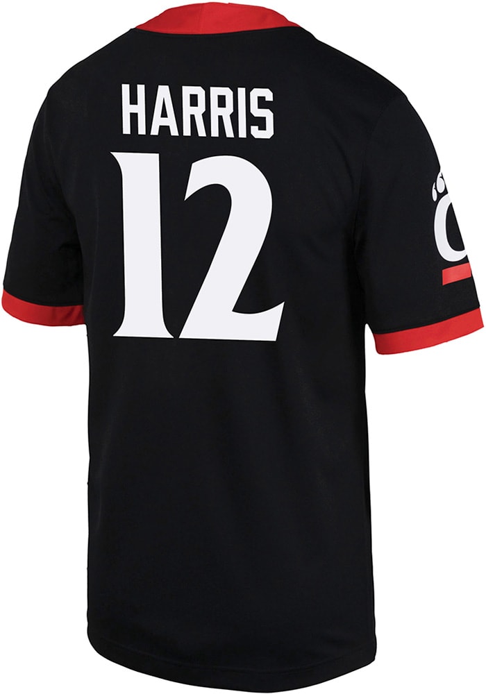Justin Harris Nike Cincinnati Bearcats Black Game Name And Number Football Jersey
