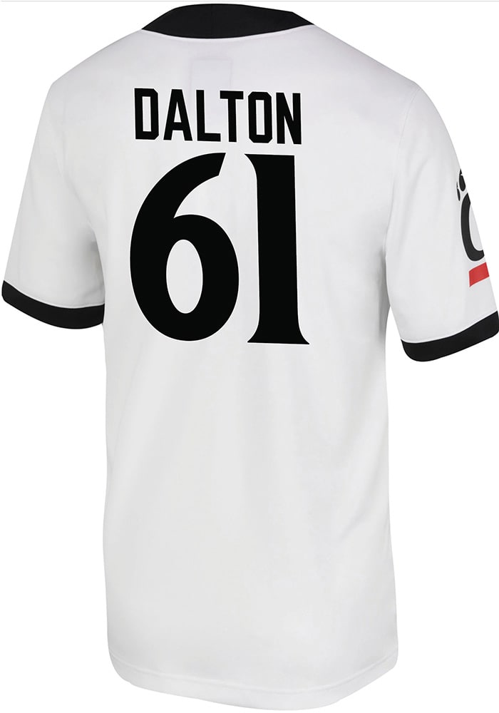 Luke Dalton Nike Cincinnati Bearcats White Game Name And Number Football Jersey