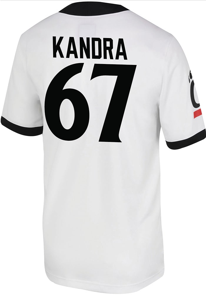 Luke Kandra Nike Cincinnati Bearcats White Game Name And Number Football Jersey