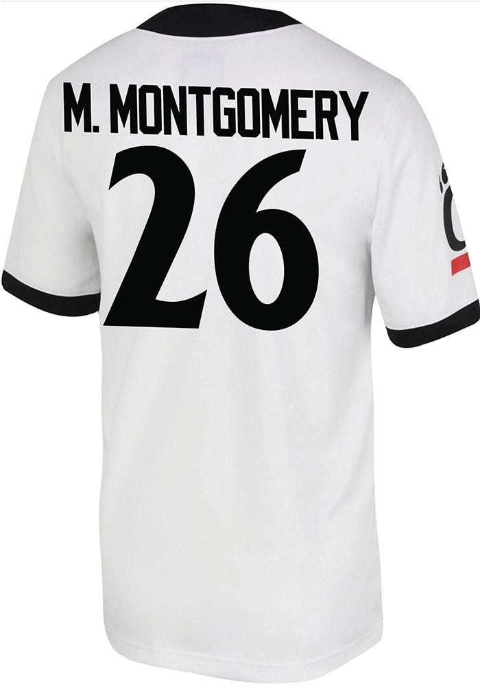 Myles Montgomery Nike Cincinnati Bearcats White Game Name And Number Football Jersey