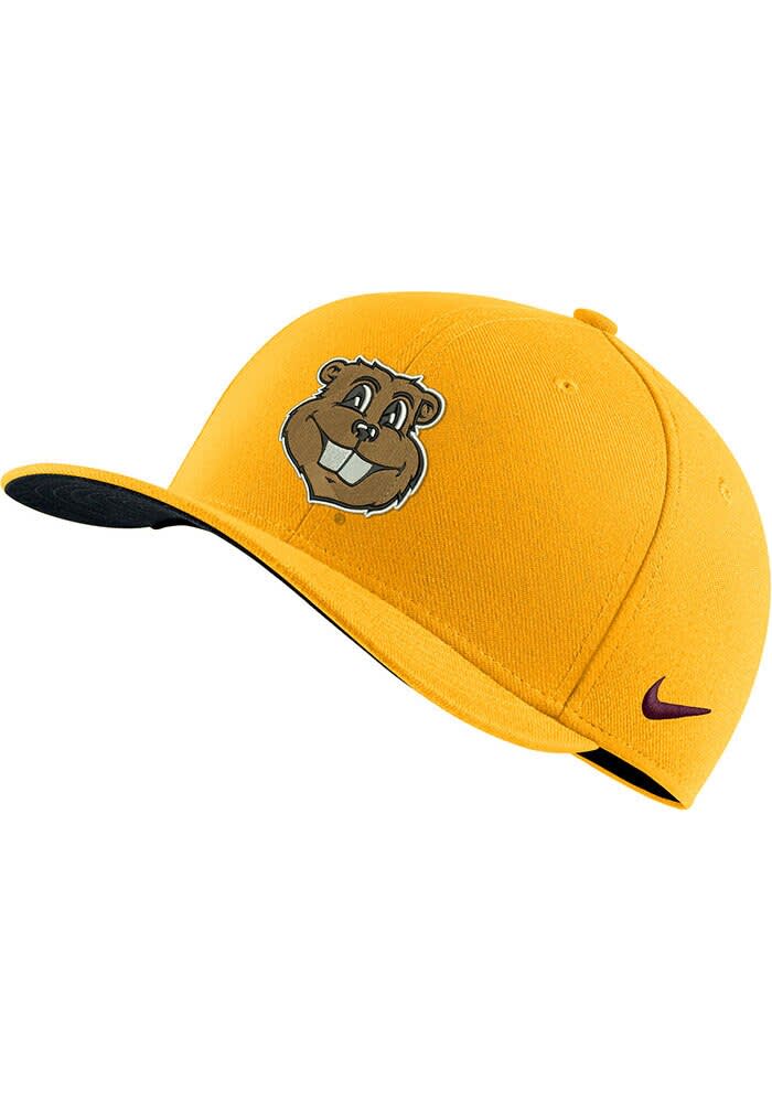 Minnesota Golden Gophers Nike GOLD Swoosh Flex Flex Hat - 19867578