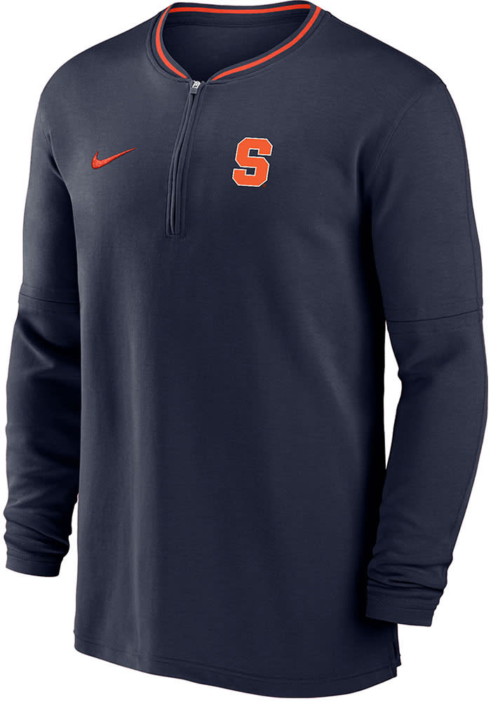 Nike Syracuse Orange Mens NAVY Sideline DriFIT Half Zip Gameday
