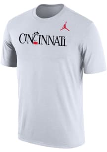 Nike Cincinnati Bearcats White Jordan Wordmark Short Sleeve T Shirt