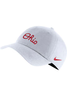 Nike Ohio State Buckeyes H86 Arch Script Adjustable Hat - White