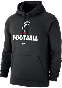 Nike Cincinnati Bearcats Mens Black Football Long Sleeve Hoodie