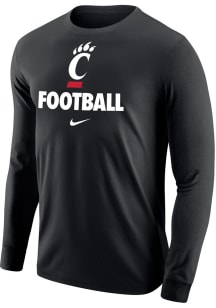 Nike Cincinnati Bearcats Black Football Long Sleeve T Shirt