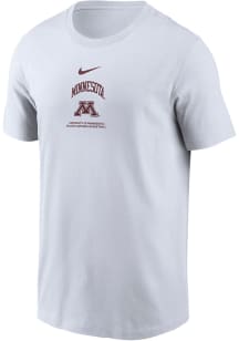 Minnesota Golden Gophers White Nike Team Short Sleeve T Shirt