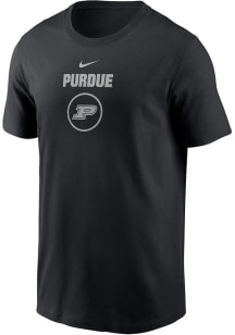 Purdue Boilermakers Black Nike Practice Dri-FIT Short Sleeve T Shirt