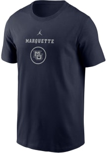 Nike Marquette Golden Eagles Navy Blue Practice Dri-FIT Short Sleeve T Shirt