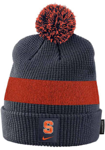 Nike Syracuse Orange Navy Blue Youth Sideline Pom Beanie Youth Knit Hat