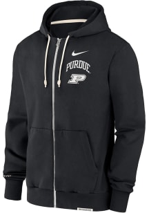 Nike Purdue Boilermakers Mens Black Travel Long Sleeve Full Zip Jacket