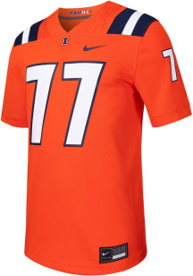 Mens Illinois Fighting Illini Orange Nike Game Replica Football Jersey