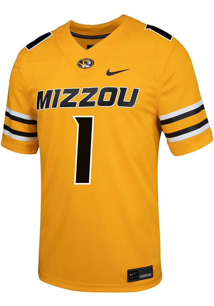 Nike Missouri Tigers GOLD Game Replica Jersey - 19867870