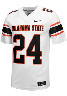 Nike Oklahoma State Cowboys White Game Replica Football Jersey