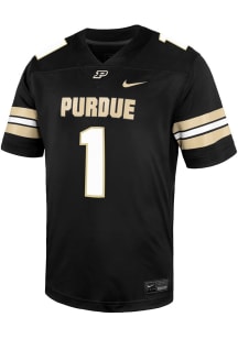 Mens Purdue Boilermakers Black Nike Game Replica Football Jersey