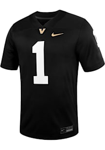 Nike Vanderbilt Commodores Black Game Replica Football Jersey