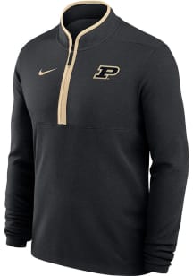 Nike Purdue Boilermakers Mens Black Victory Long Sleeve Qtr Zip Pullover