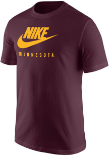 Nike Minnesota Golden Gophers Maroon Core Cotton Short Sleeve T Shirt