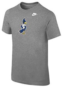 Nike Creighton Bluejays Youth Grey CREIGHTON VINTAGE JAY SS TEE Short Sleeve T-Shirt