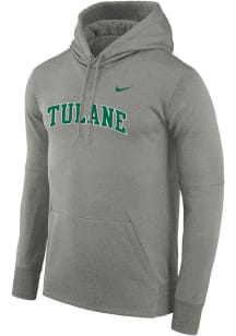 Nike Tulane Green Wave Mens White ThermaFit Hood