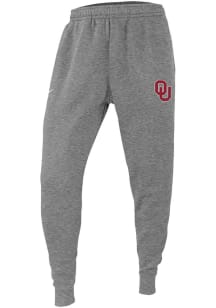 Nike Oklahoma Sooners Mens Grey Club Fleece Sweatpants