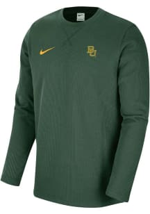 Nike Baylor Bears Mens Green Primary Logo Left Chest Long Sleeve Sweatshirt