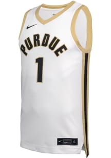 Mens Purdue Boilermakers White Nike Replica Basketball Jersey