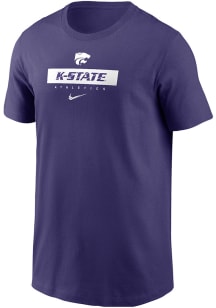 Youth K-State Wildcats Purple Nike Team Issue 24 Short Sleeve T-Shirt