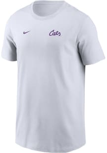 Youth K-State Wildcats White Nike Small Logo Short Sleeve T-Shirt