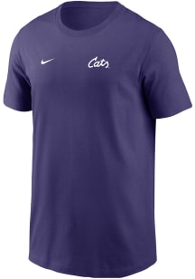 Youth K-State Wildcats Purple Nike Small Logo Short Sleeve T-Shirt